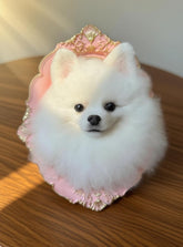 Needle-Felted Pet Portrait in Frame – Custom Wool Felt Pet Face with Decorative Border (approx. 20 cm / 7.87 in)